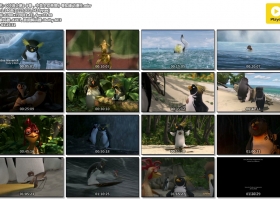 【冲浪企鹅1 粤，中英字】