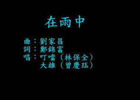 在雨中 - 叮噹 (林保全)和大雄 (曾慶珏)